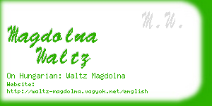 magdolna waltz business card